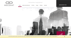 Desktop Screenshot of kancelaria-mecenat.pl